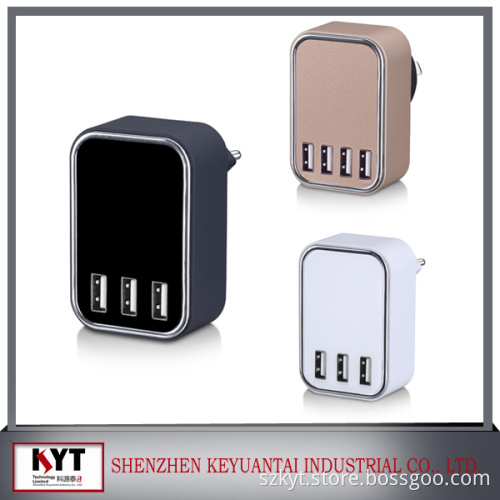 22.5w 5V4.5A 4 USB wall travel usb charger,CE,Rohs,Fcc,SAA certified